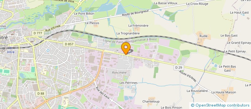 localisation de l'entreprise VITRE AMEUBLEMENT à VITRE