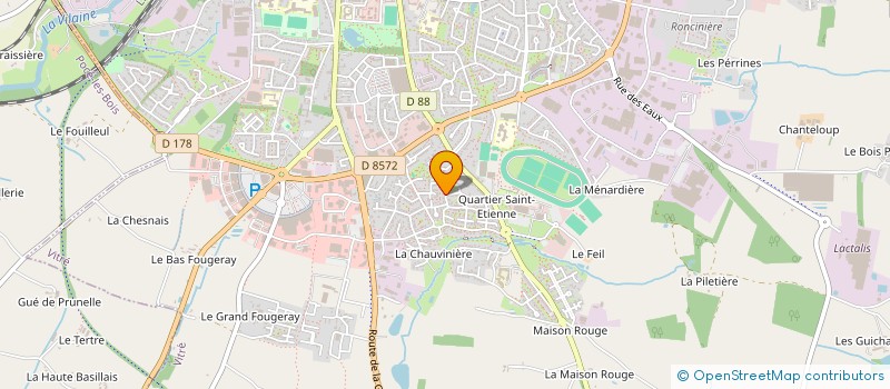 localisation de l'entreprise VITRE BASKET BALL  VITRE