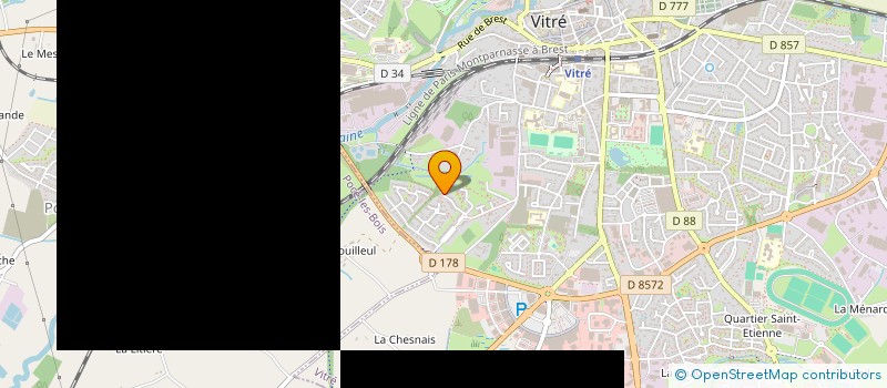 localisation de l'entreprise VITRE CASTELATHON  VITRE