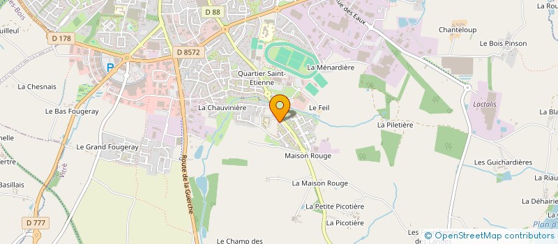 localisation de l'entreprise VITRE NATATION SAUVETAGE  VITRE