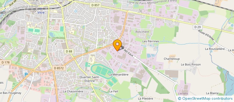 localisation de l'entreprise VITRE NETTOYAGE à VITRE