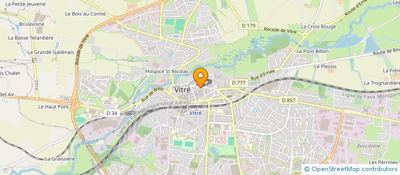 localisation de l'entreprise VITRE PATRIMOINE  VITRE