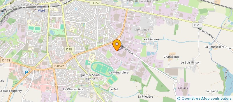 localisation de l'entreprise VITRE PROPRETE IMMO à VITRE