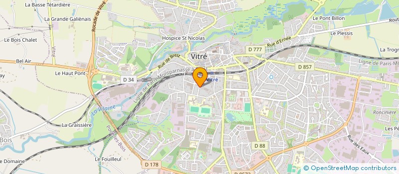 localisation de l'entreprise VITRE VIET VO DAO ARTS MARTIAUX  VITRE