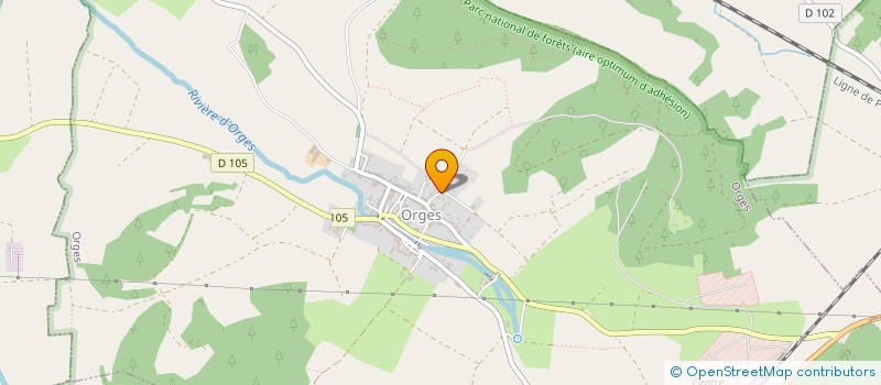 localisation de l'entreprise VITREMY à ORGES