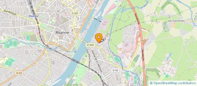 localisation de l'entreprise VITRERIE CHARTIER  LE COTEAU