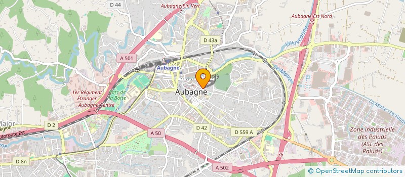 localisation de l'entreprise VITRERIE DU GARLABAN  AUBAGNE