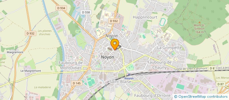 localisation de l'entreprise VITRERIE ET FERMETURE DU NOYONNAIS à NOYON