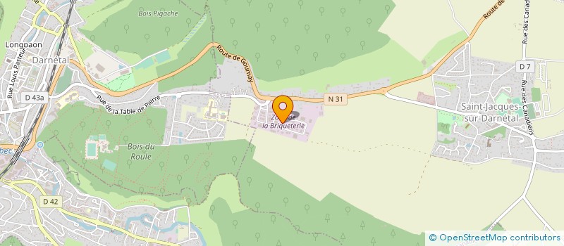 localisation de l'entreprise VITRERIE HBM à SAINT-JACQUES-SUR-DARNETAL