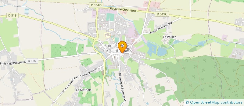 localisation de l'entreprise VITRERIE MENUISERIE DE LA BIEVRE  SAINT-ETIENNE-DE-SAINT-GEOIRS