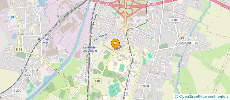 localisation de l'entreprise VITRERIE MIROITERIE DU HAINAUT à AULNOY-LEZ-VALENCIENNES