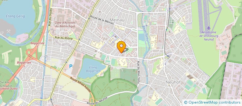 localisation de l'entreprise VITRERIE MIROITERIE SEEVEN à STRASBOURG