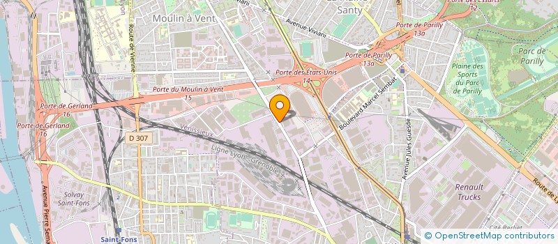 localisation de l'entreprise VITRERIE MIROITERIE VENISSIANE  VENISSIEUX