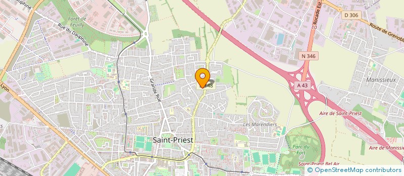 localisation de l'entreprise VITRES CLEAN  SAINT-PRIEST