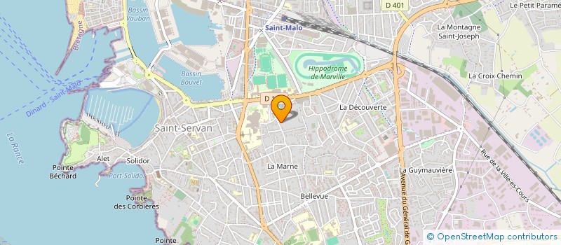 localisation de l'entreprise VITRINE DE BRETAGNE  SAINT-MALO