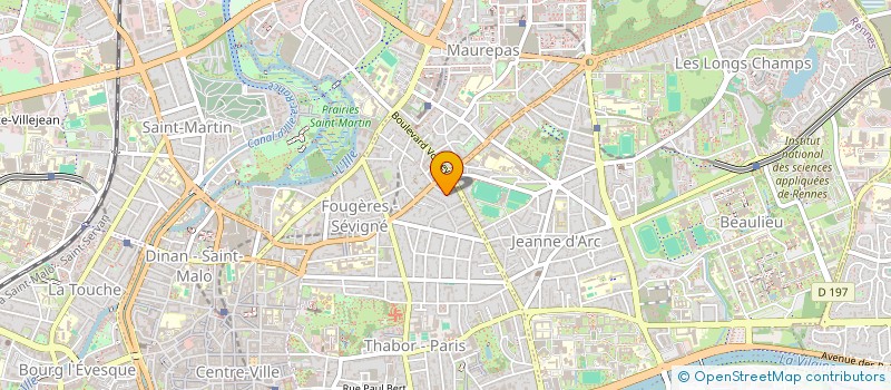 localisation de l'entreprise VITRINE EN COURS  RENNES