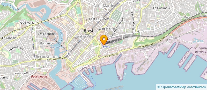 localisation de l'entreprise VITRINES DE BREST COEUR DE VILLE à BREST