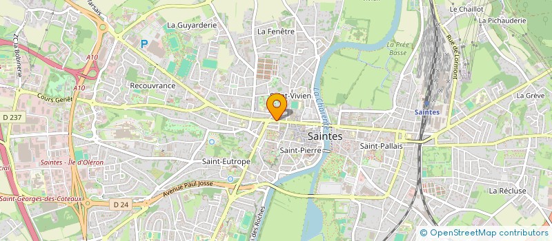 localisation de l'entreprise VITRINES DE SAINTES à SAINTES