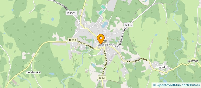 localisation de l'entreprise VITRINES EN SCENE à SAINT-PRIVAT