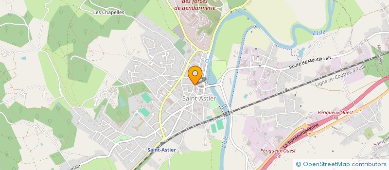 localisation de l'entreprise VITRINES ET ATELIERS PAYS DE ST ASTIER  SAINT-ASTIER