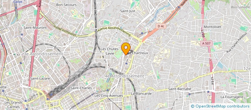 localisation de l'entreprise VITRINES URBAINES EDITION à MARSEILLE 4EME