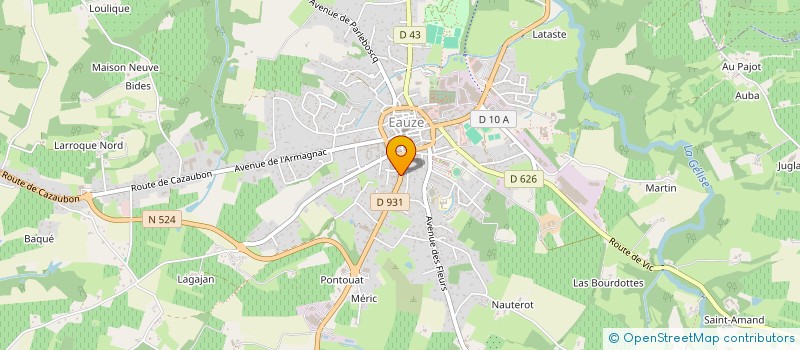 localisation de l'entreprise VITRIOCE  EAUZE