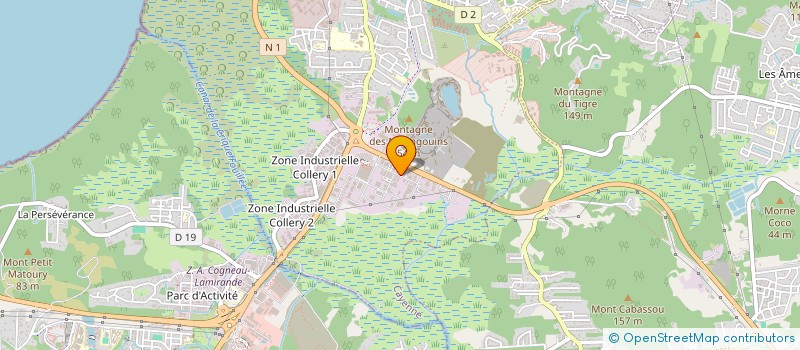 localisation de l'entreprise VITRO PLUS GUYANE  CAYENNE