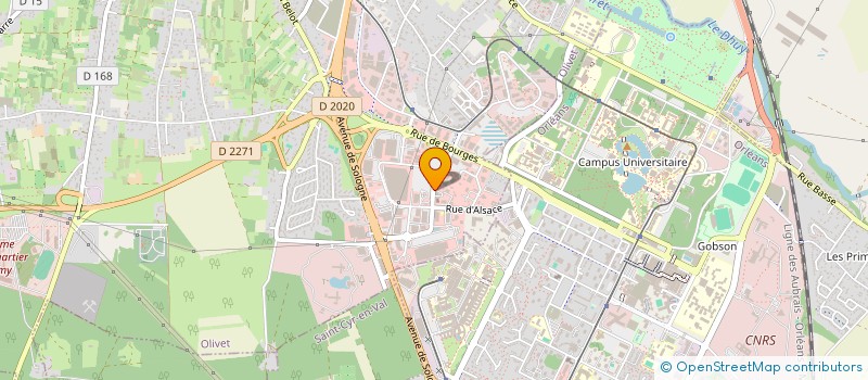 localisation de l'entreprise VITRO SUD 45 à OLIVET