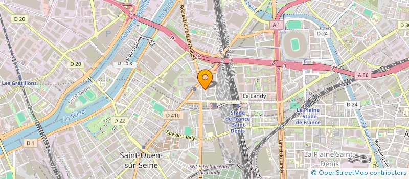 localisation de l'entreprise VITROCARPLUS à SAINT-DENIS
