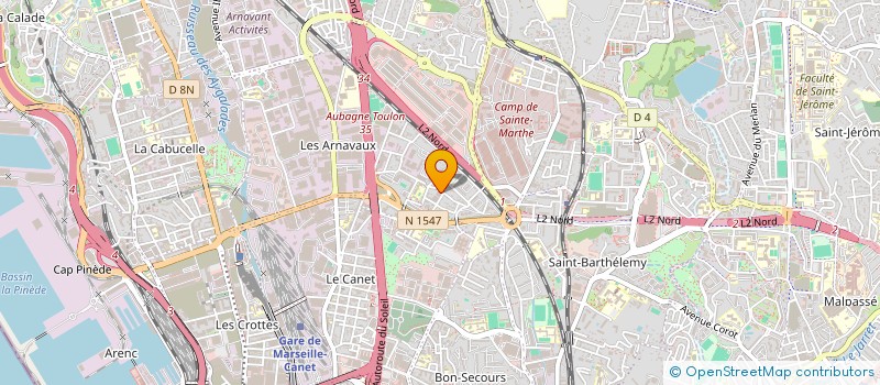 localisation de l'entreprise VITROLLES TRANSPORTS CONSEILS à MARSEILLE 14EME