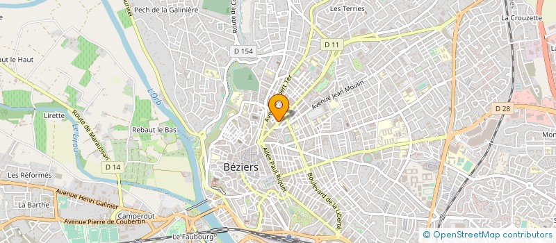 localisation de l'entreprise VITROPROTEC  BEZIERS