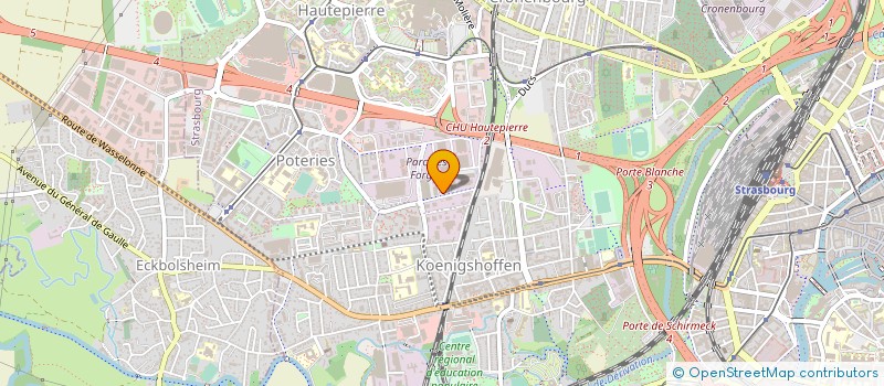 localisation de l'entreprise VITROSA CARREAUX SARL à STRASBOURG