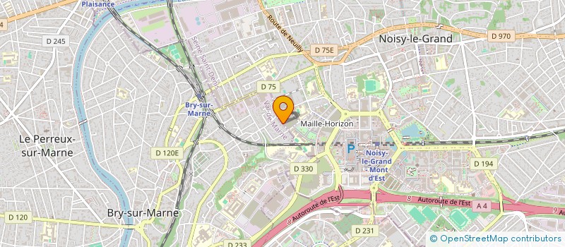 localisation de l'entreprise VITRUEL CITY à BRY-SUR-MARNE