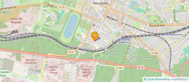 localisation de l'entreprise VITRUVE à VERSAILLES