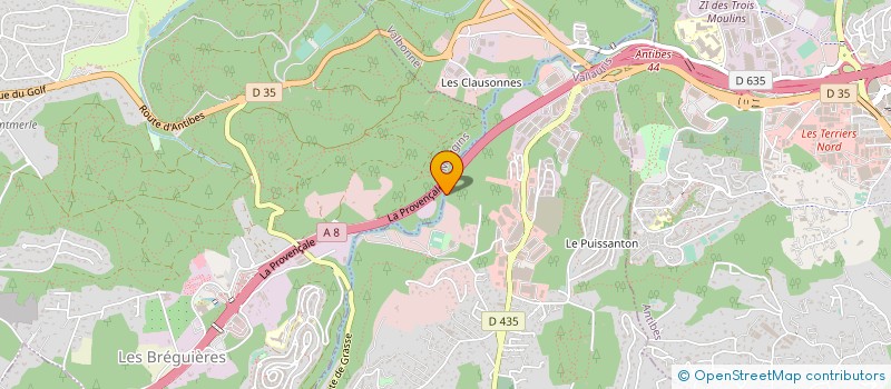 localisation de l'entreprise VITRUVE REFRIGERATION  VALLAURIS
