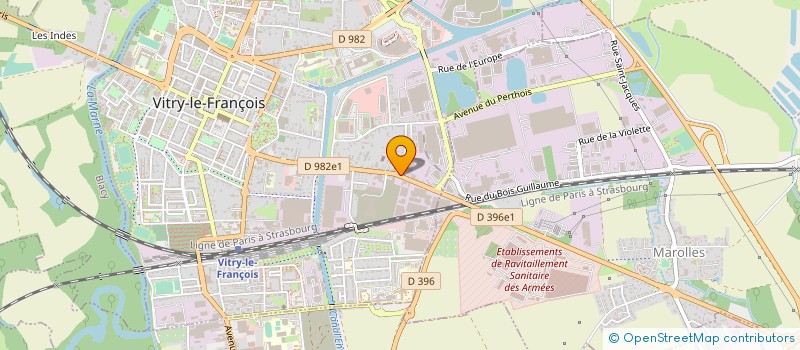 localisation de l'entreprise VITRY AUTO SERVICES  VITRY-LE-FRANCOIS