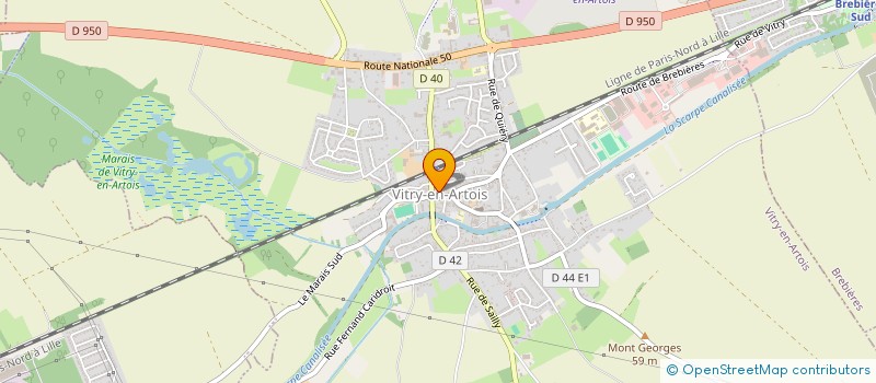 localisation de l'entreprise VITRY BAD CLUB  VITRY-EN-ARTOIS
