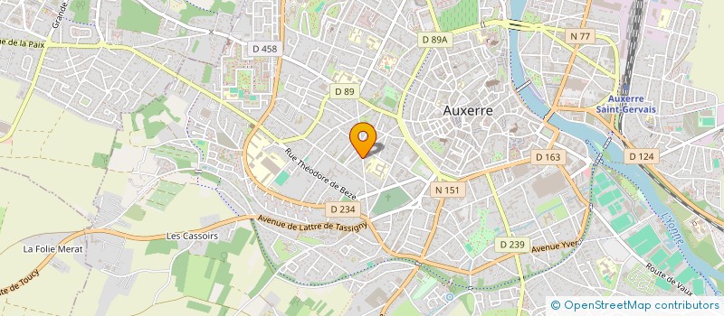 localisation de l'entreprise VITRY BOULARD à AUXERRE