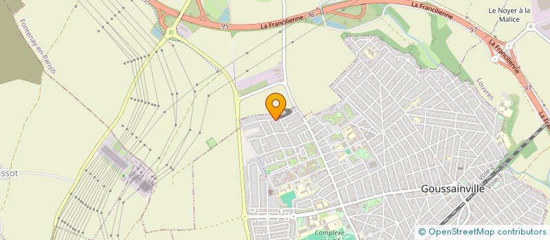 localisation de l'entreprise VITRY CARRELAGE  GOUSSAINVILLE