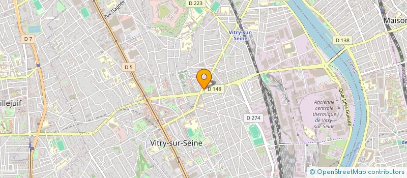 localisation de l'entreprise VITRY IMMOBILIER PATRIMOINE à VITRY-SUR-SEINE