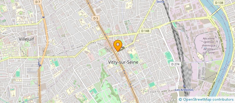 localisation de l'entreprise VITRY MAIRIE COIFFURE à VITRY-SUR-SEINE