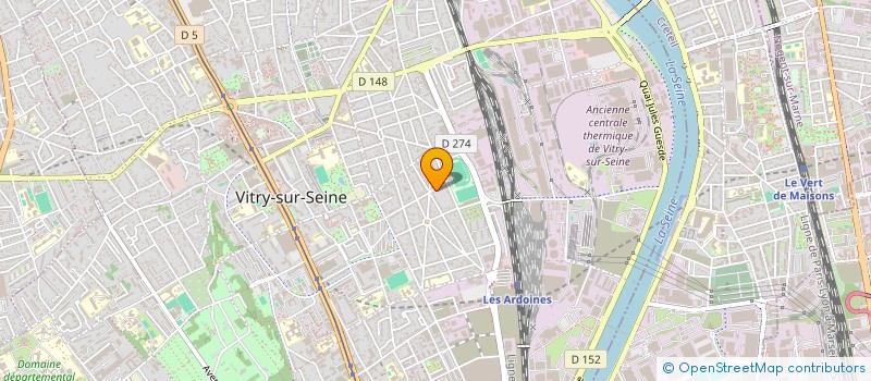 localisation de l'entreprise VITRY O SPORT à VITRY-SUR-SEINE