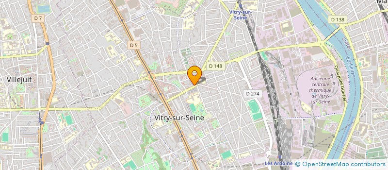 localisation de l'entreprise VITRY R COIFFURE à VITRY-SUR-SEINE