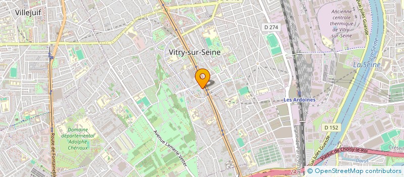 localisation de l'entreprise VITRY SKATING CLUB  VITRY-SUR-SEINE