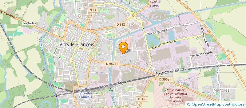 localisation de l'entreprise VITRY SPORT  VITRY-LE-FRANCOIS