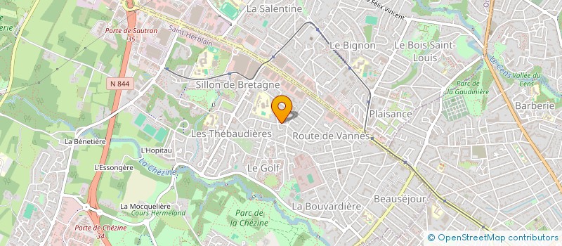 localisation de l'entreprise VITSPORT à SAINT-HERBLAIN