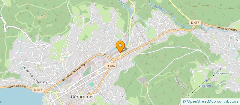 localisation de l'entreprise VITTAL à GERARDMER