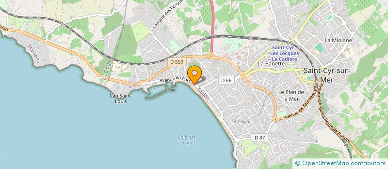 localisation de l'entreprise VITTORIO GELATI à SAINT-CYR-SUR-MER