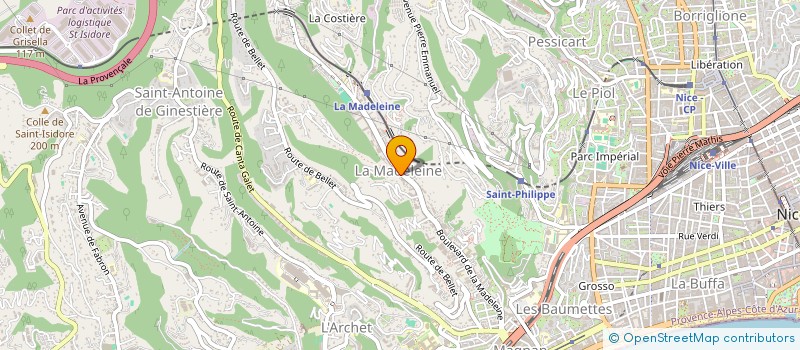 localisation de l'entreprise VITULLI  NICE