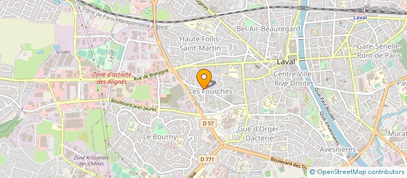 localisation de l'entreprise VIV'BIO à LAVAL